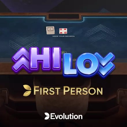 Table Games logo of First Person Hi Lo from Evolution at Verde Casino