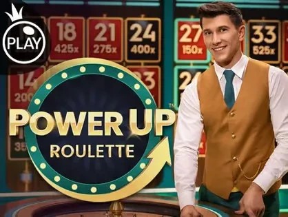 Power UP Roulette casino game by Pragmatic Play – featured logo at Verde Casino